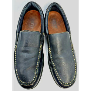 Born Leather Loafers Men's 11.5 Driving Moc Slip On Black Loafer Shoes Casual